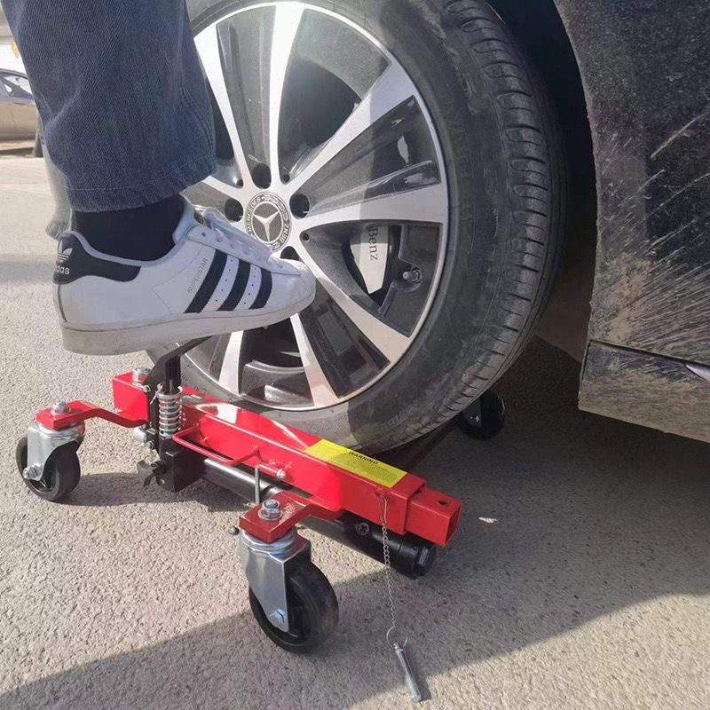 Car mover, towing tool, property management car mover, hydraulic trailer, community car lifting tool Application Scenario