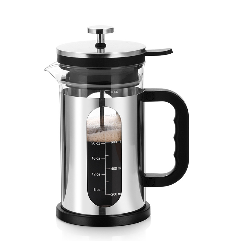 Coffee press, high borosilicate glass heat-resistant tea infuser, sealed press and stewing coffee utensil, household sharing pot Item Picture