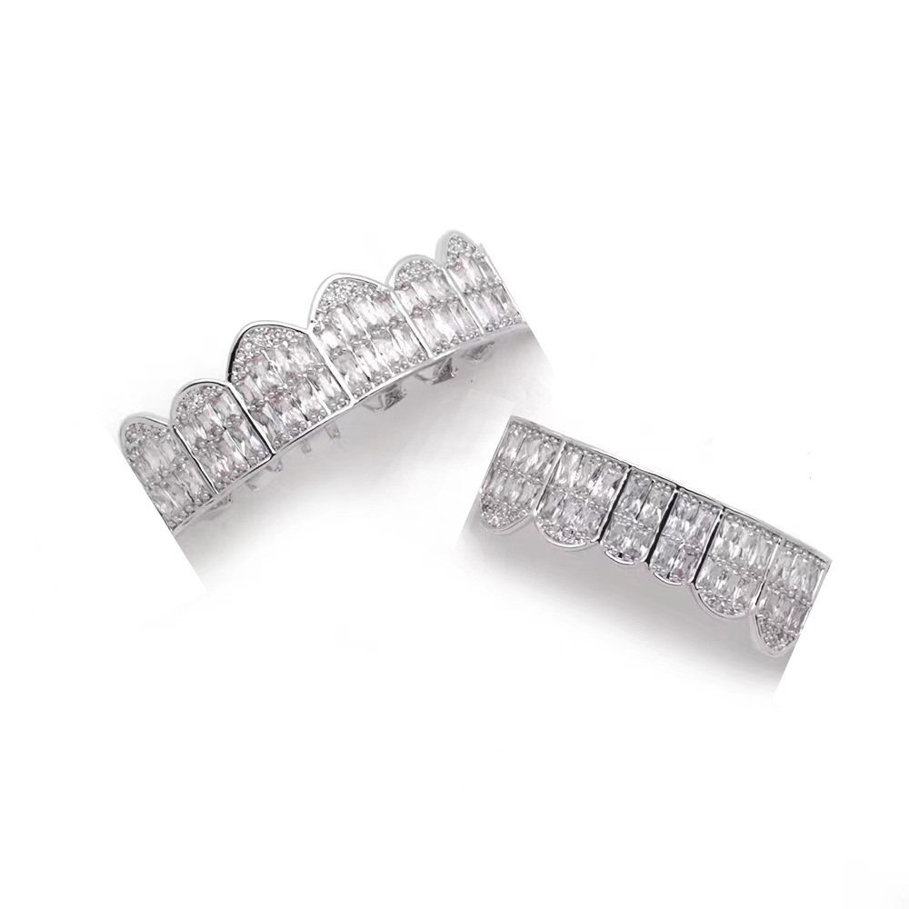 The new HIPHOP inlaid zircon bestseller Teeth Grillz in Europe and America is supplied by the manufacturer Specification drawing