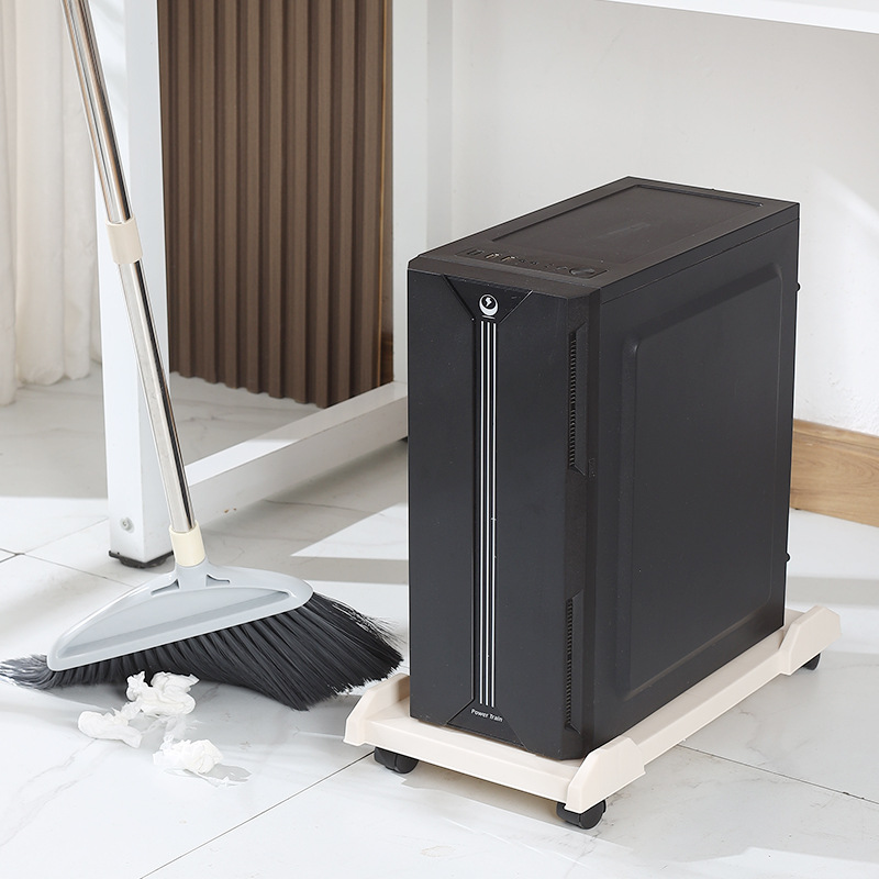 Desktop computer host bracket, movable case stand, base tray, home and office height-increasing storage rack Application Scenario