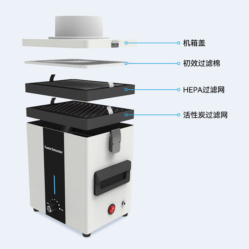 Indoor welding fume filter, smoke purifier, soldering iron, soldering, household small laser marking, laser engraving Item Picture