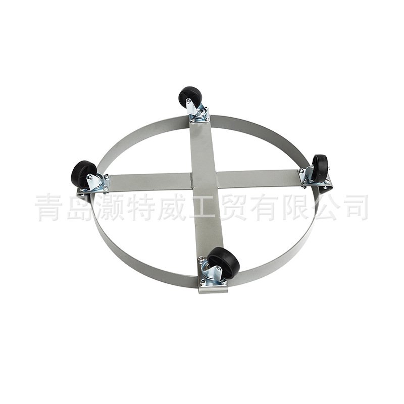 Order heavy-duty material handling tools: circular oil drum handling cart, roller trolley gallon dolly Item Picture