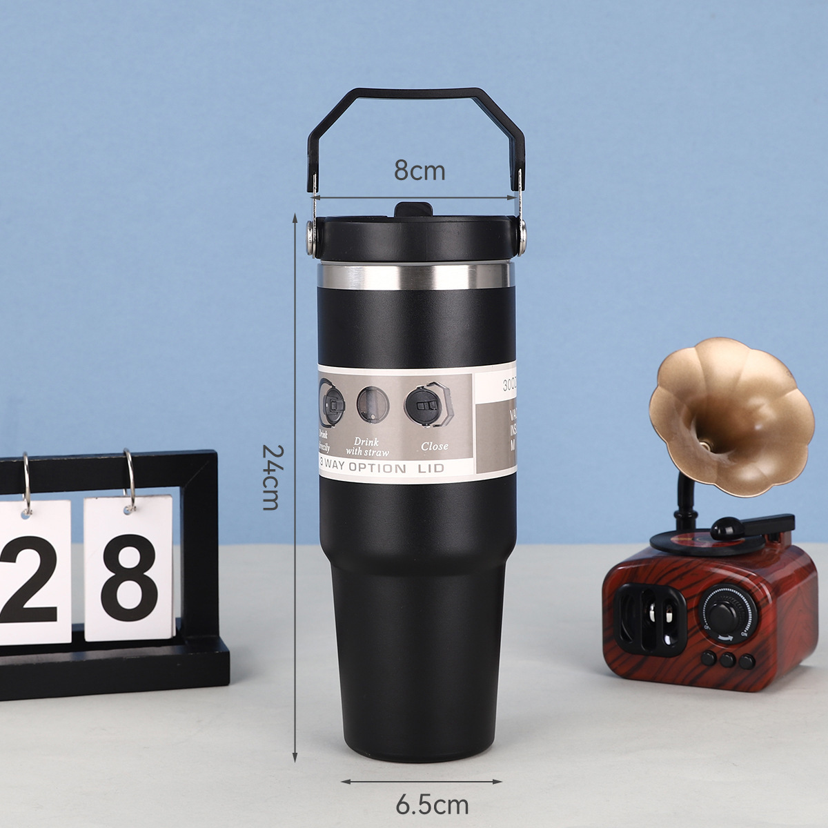 A large quantity of 30oz portable car cups, 304 stainless steel vacuum insulated cups and large-capacity cold preservation ice cups are in stock Application Scenario
