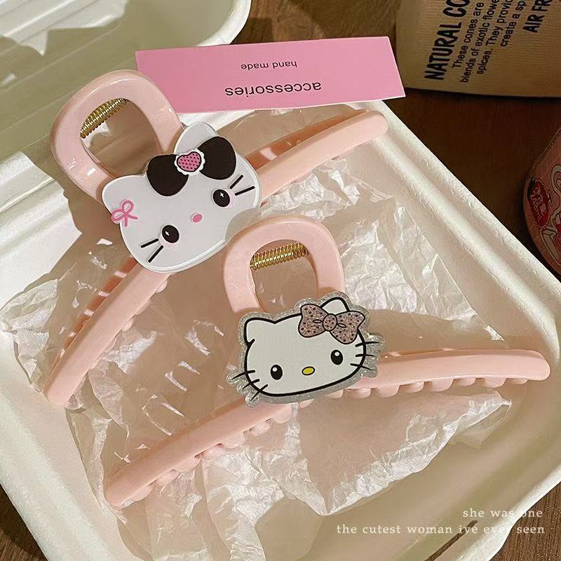Cute and girlish cat hair clips, female back head updo hair grabber, sweet shark clip, high-quality hair clips and hair accessories Specification drawing