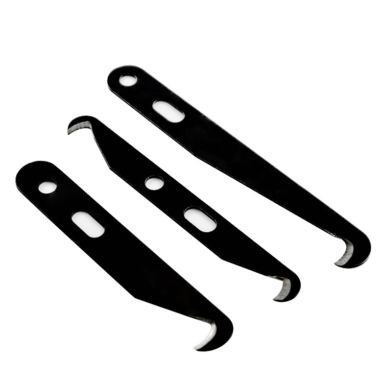Textile knotting hook knife, telescopic push-pull yarn cutting hook knife, double-head hook knife, yarn cutting hook knife Specification drawing