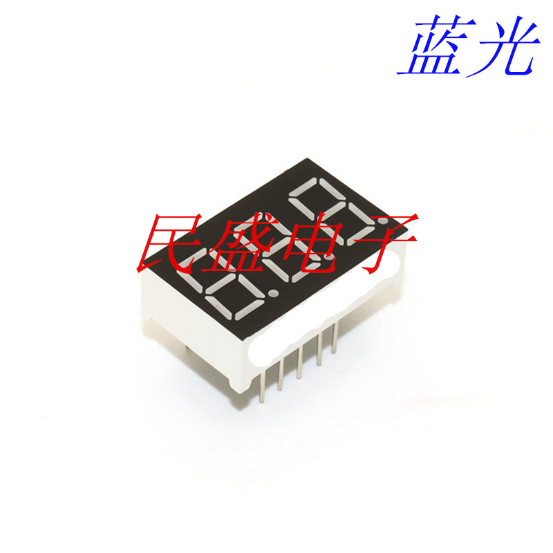 3-digit 0.36-inch three-digit blue light digital tube LED 3631 common cathode and common anode 3361AB BB full figure