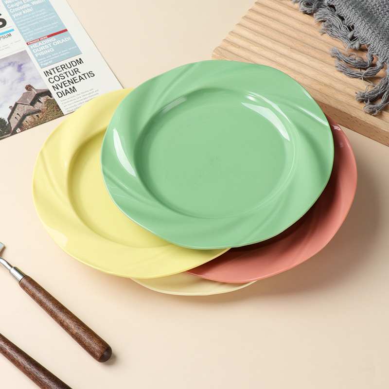 Cross-border home creative PP plates, pasta plates, durable vegetable plates, round flat plates, large-capacity breakfast plates Application Scenario
