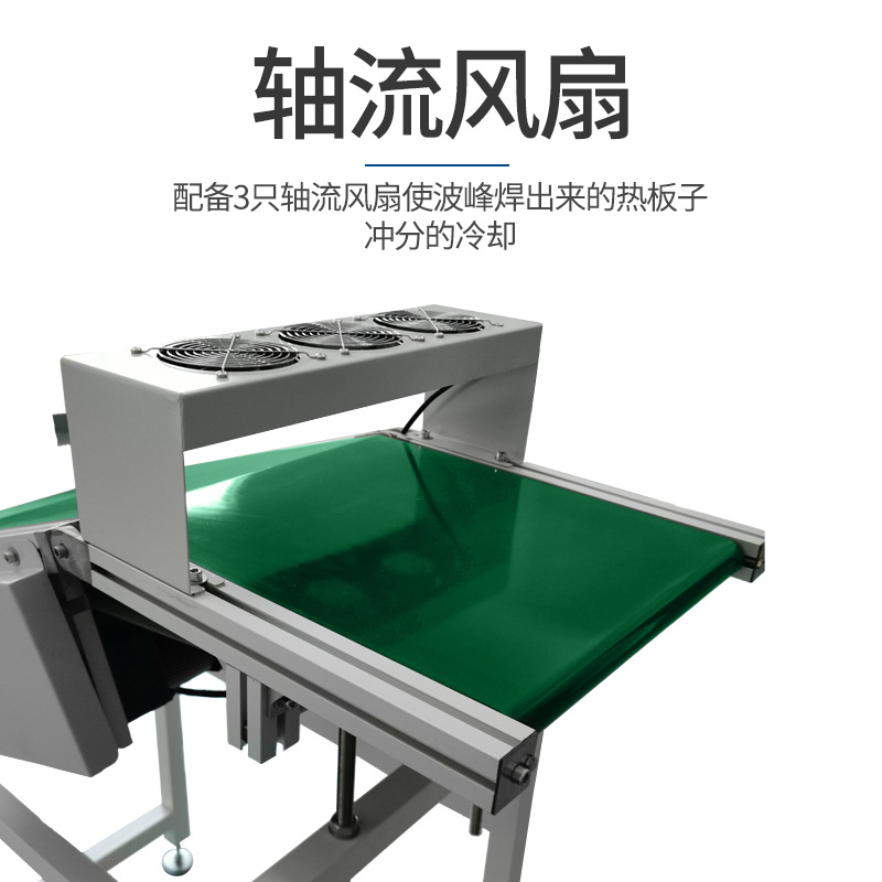 Wave soldering plate entry and exit machine, wave soldering docking table, transportation belt, connection machine, transportation line Specification drawing