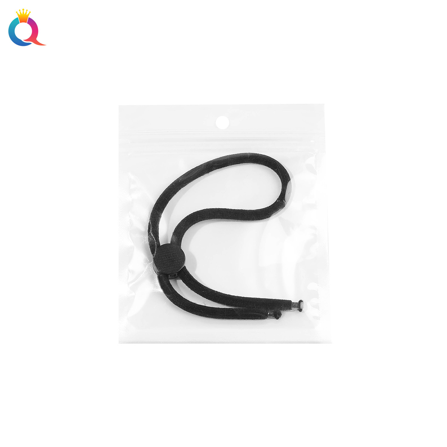 Wholesale of Qiyue cross-border threaded adjustable hair tie, long hair, ponytail, round high-elasticity hair bands and hair accessories Item Picture