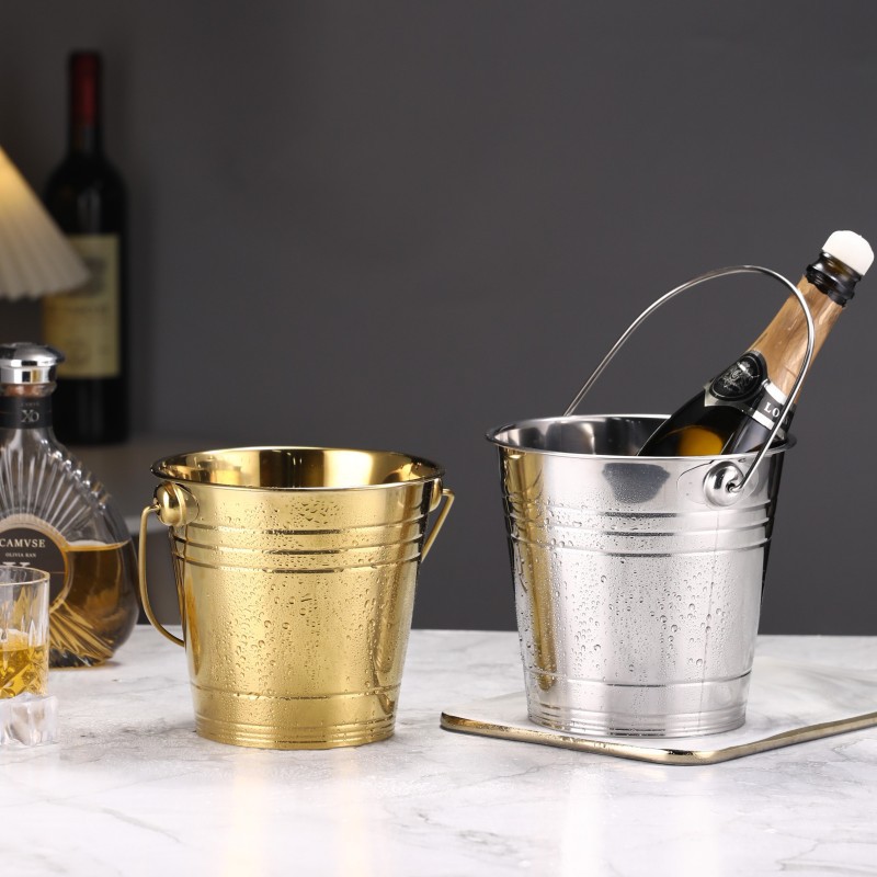 ktv304 stainless steel ice bucket, sake and beer bucket, hotel, popular household ice bucket, snack bucket, commercial Specification drawing