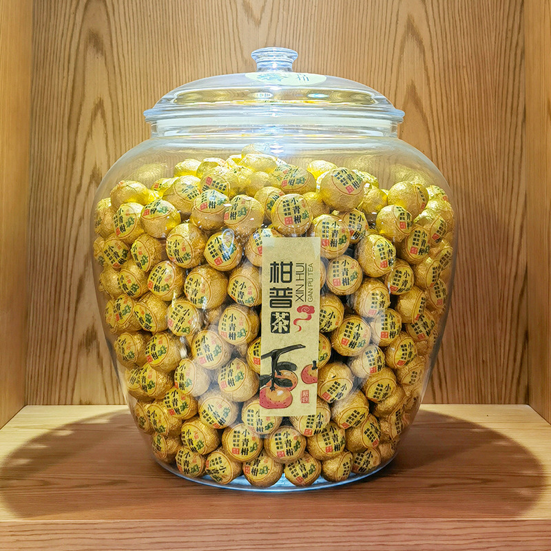 Urn-shaped sealed cans, dried tangerine peel cans, tea, seafood and dried goods storage cans, PC transparent plastic cans, storage cans, anti-drop and breakable full figure