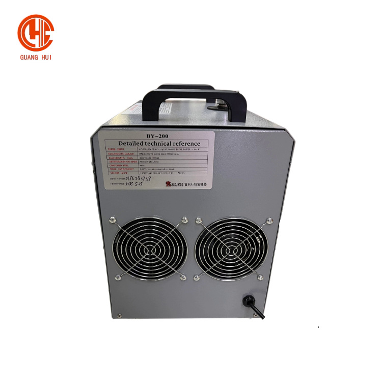 BY-200 water-oxygen welding machine, 800W hydrogen-oxygen welding machine, fusion welding acrylic flame welding machine, gold jewelry engraving tool Specification drawing