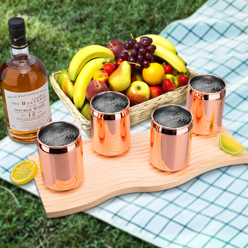 Creative can-shaped single-layer cup, new stainless steel metal cola cup, simple desktop cold drink cup details Picture