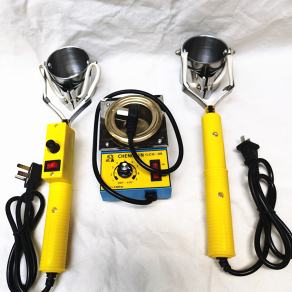Tin melting furnace, portable soldering pot, tin melting furnace, home decoration electrician, lead melting furnace, soldering bar, wire tip, soldering pot Application Scenario
