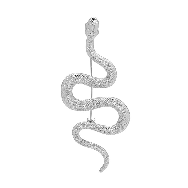 A trendy and retro snake brooch from Europe and America, a fashionable, individual and versatile accessory for men's and women's suit jackets, with pins and badges Item Picture