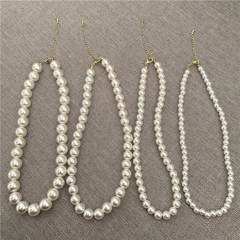 Japanese and Korean ins pearl necklace, light luxury and niche French retro collarbone chain, 2023 new style stylish necklace full figure