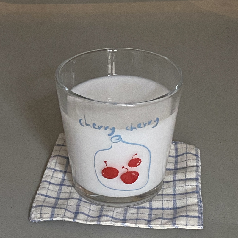 ins retro hand-painted fruit wine glasses, niche refreshing glass cups, heat-resistant espresso cups for couples Application Scenario