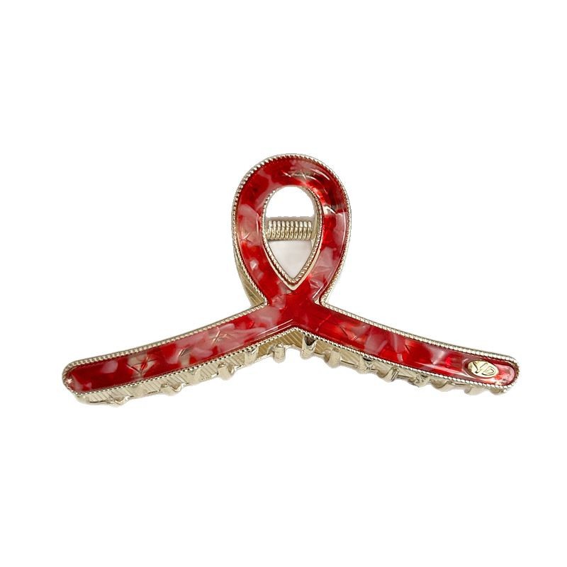 The high-end retro acetate shark clip, elegant and refined hair clip, is a popular female headwear with a hair clip on the back of her head Item Picture