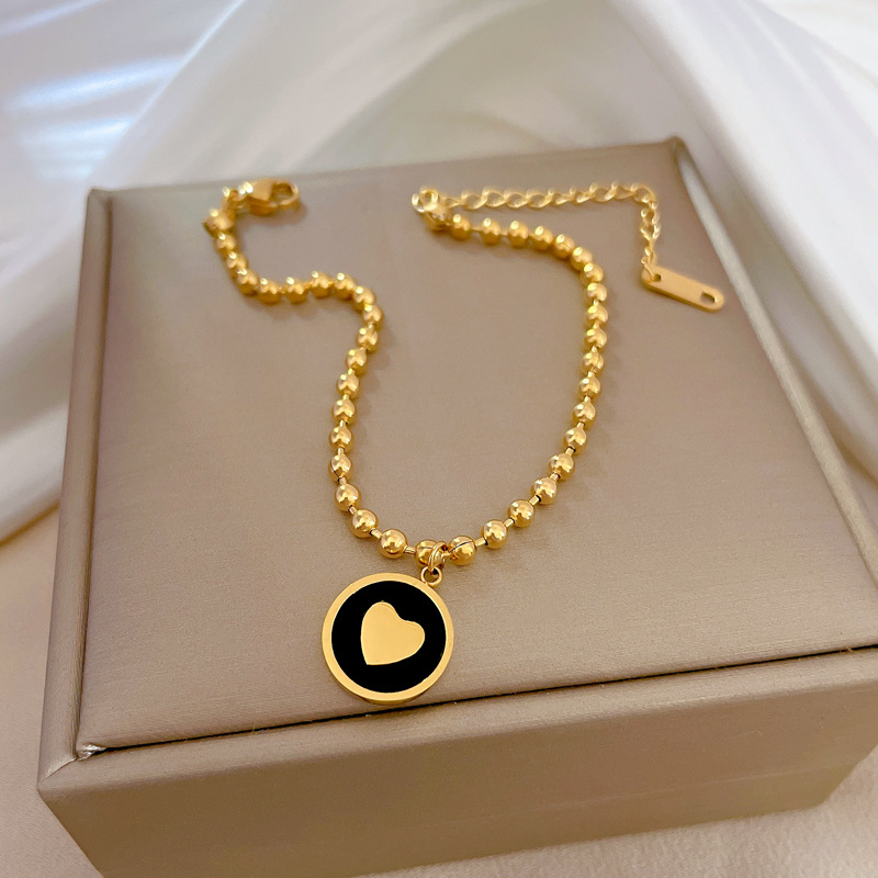 【 All-titanium Steel 】 Elegant and simple, reassuring and lucky, minimalist chain bracelet, female Internet celebrity, retro best friend Application Scenario
