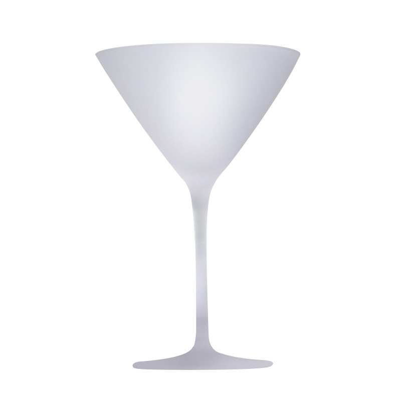 Frosted wide-mouthed martini glass, dry martini wine glass, Japanese triangular cocktail glass, high-end frosted glass Item Picture