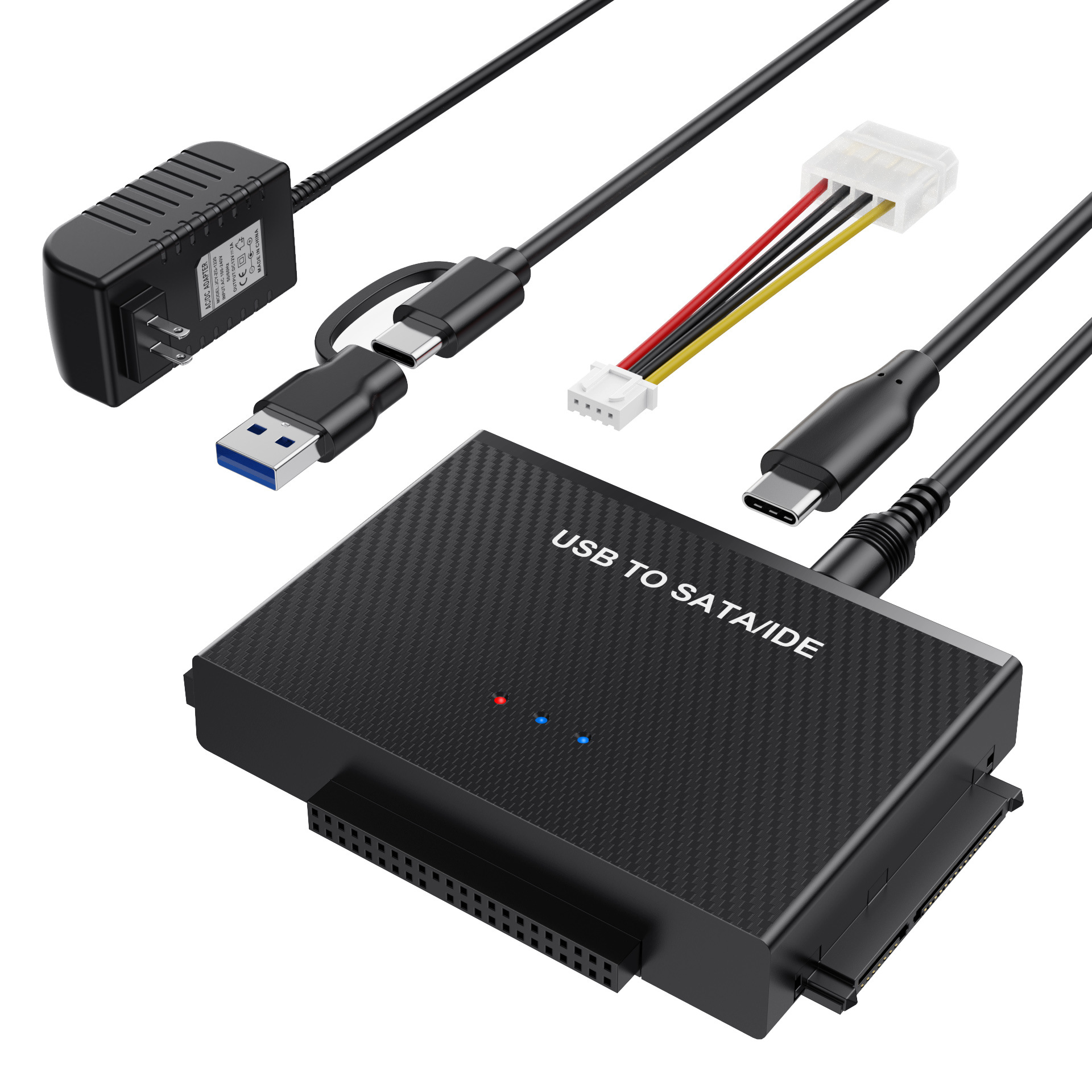 Cross-border TYPE-C hard disk adapter: USB3.1 to SATA IDE Easy Drive cable, 2.5-inch 3.5-inch adapter cable full figure