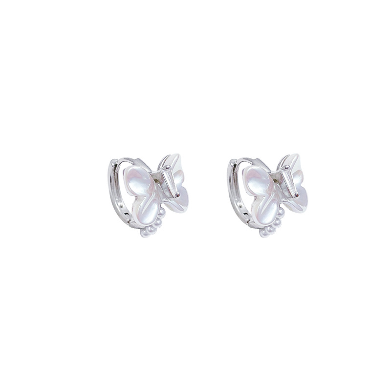 Korean style fashionable and high-end Zircon butterfly ear buckles for women 2024 new bestsellers, versatile and elegant light luxury earrings wholesale Item Picture