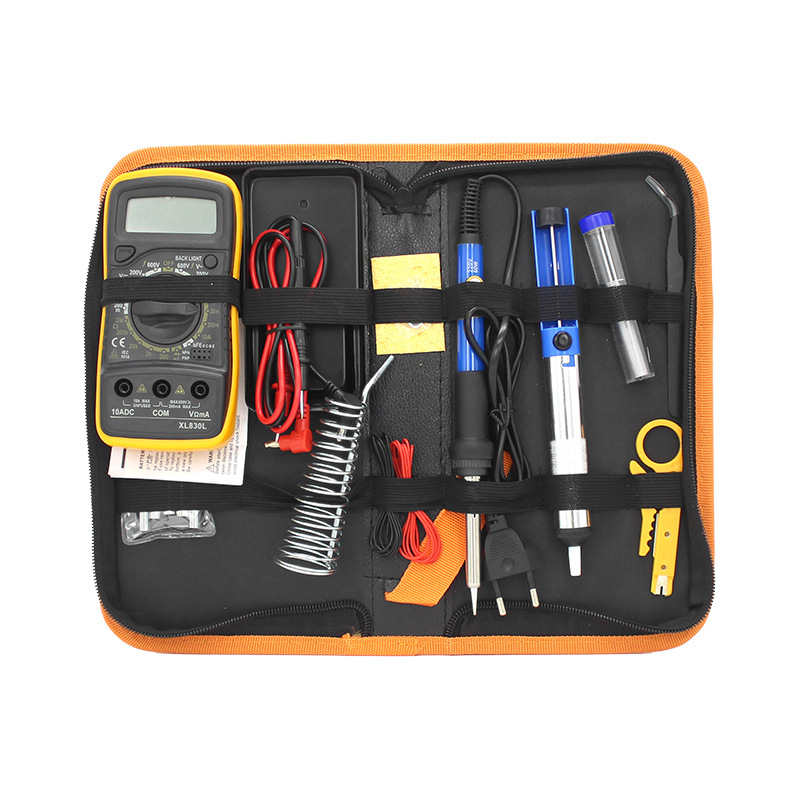 Cross-border exclusive 60W adjustable temperature internal heating soldering iron multimeter, home repair soldering constant temperature soldering iron set Item Picture