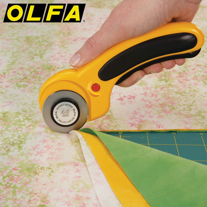 Aili Hua Japanese OLFA roller cutter RTY-2/DX protective wheel cutter with a diameter of 45MM, circular blade flat rubber band wheel cutter Specification drawing