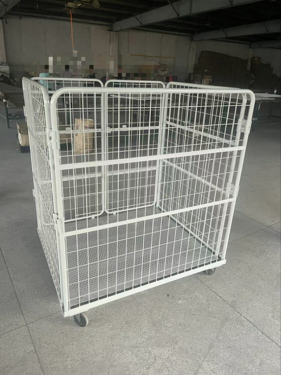 1100 Four-sided encrypted top-mounted logistics vehicle, mobile logistics trolley manufacturer wholesale supply of small door logistics vehicles details Picture