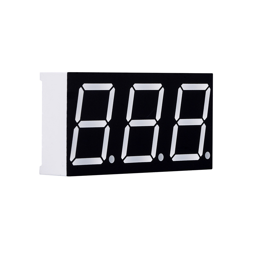 0.5-inch 3-digit 7-segment digital tube red LED digital tube high-brightness white color led digital color screen manufacturer Item Picture