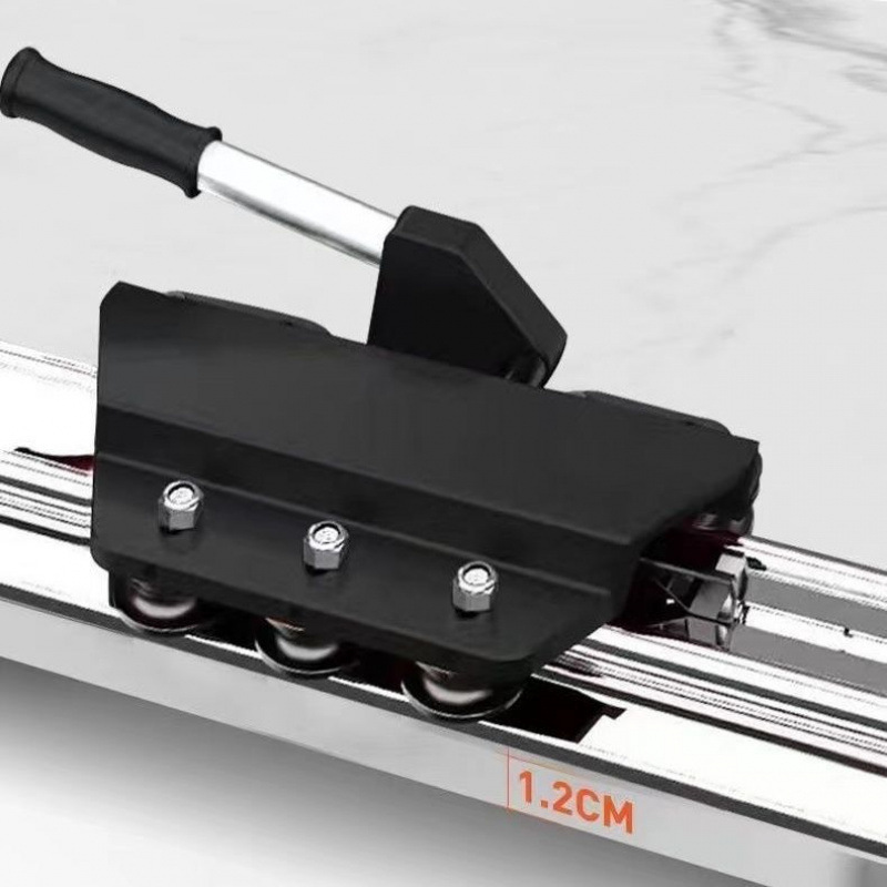 The new type of rock plate track push knife is a perfect tool for cutting tiles and profiles. It is a manual new type of push and pull knife with seven axes and three blades undefined