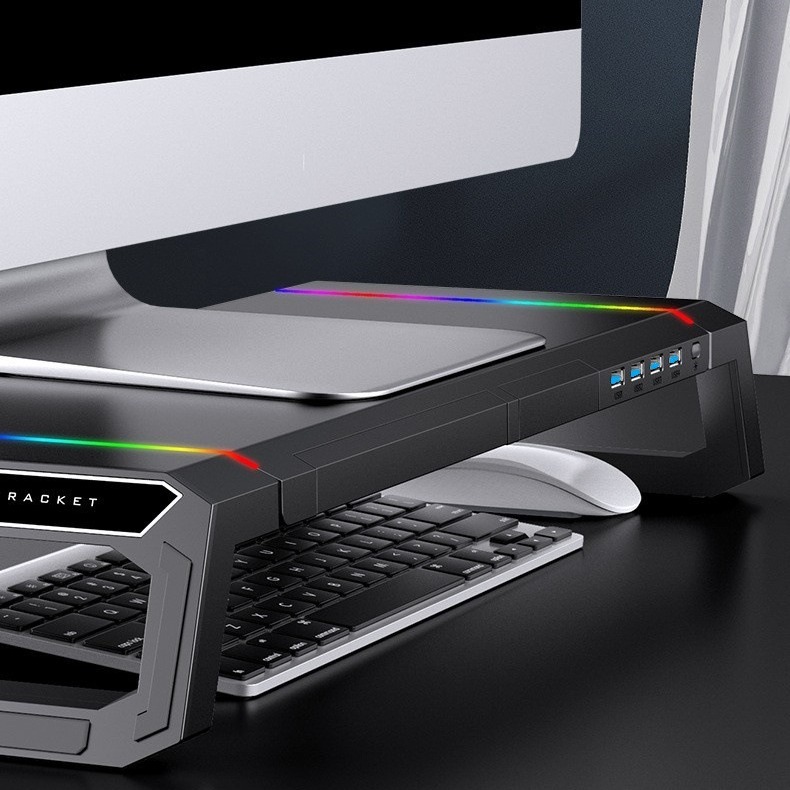 Core ICizun T1 multifunctional all-in-one computer monitor, notebook computer, height-increasing stand, four USB2.0 ports details Picture