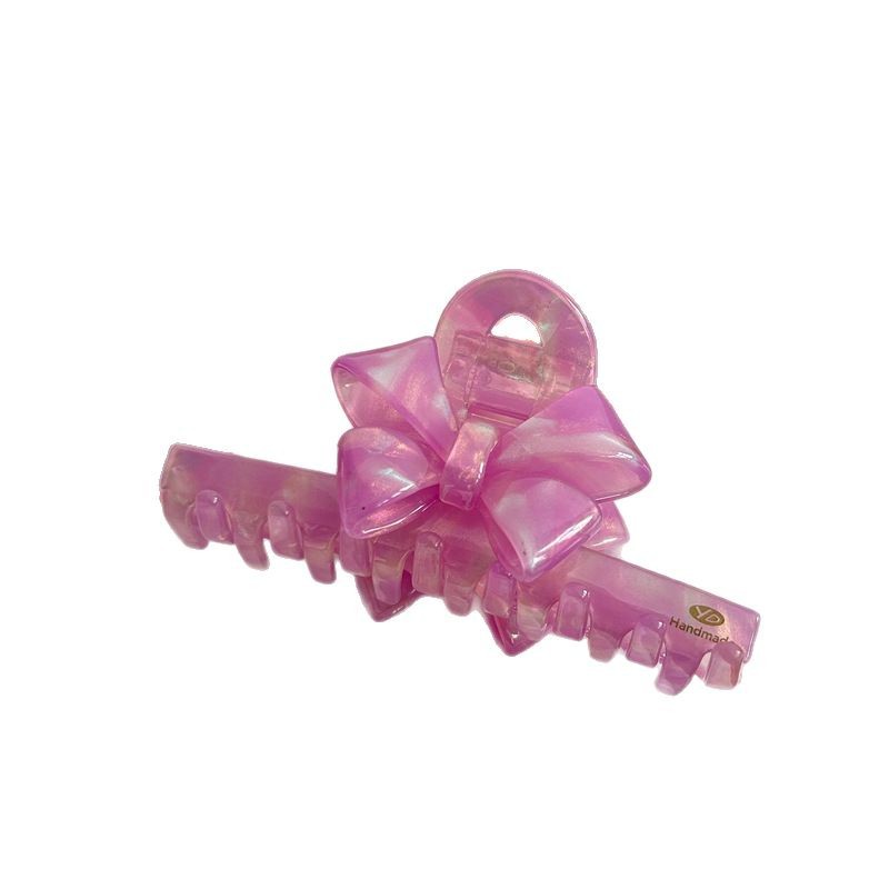 YD medium-sized acetate bow, high-end hairpin, 2025 new style, back clip, headwear, shark clip Item Picture