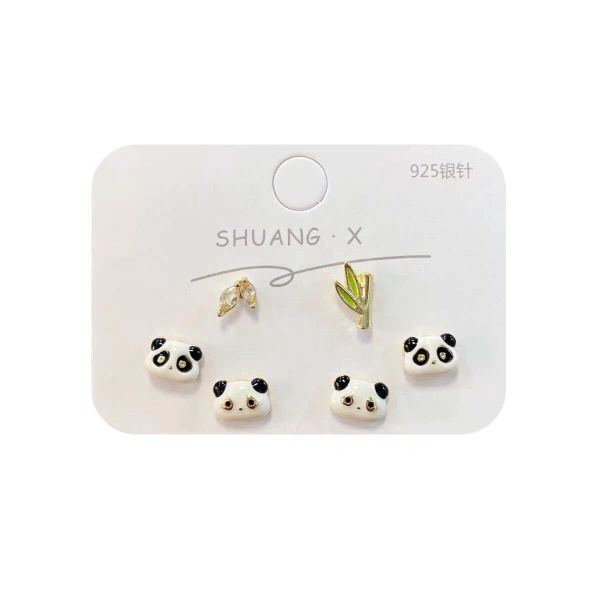 Little beaver loopy stud earrings, cartoon and cute pink earrings, a unique and playful animal accessory for female students Item Picture