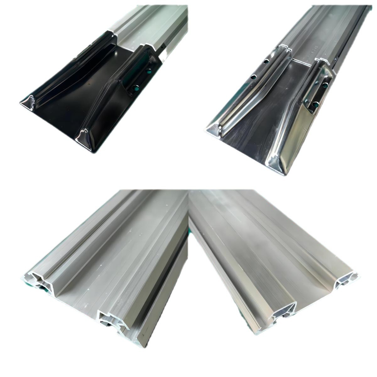 Aluminum alloy guide rail grooves, track strips, turtle car, ground rail installation design, arrangement of partition rails, guide rail accessories, handcart Item Picture