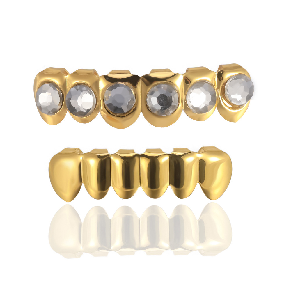 The manufacturer supplies fashionable and simple braces, colorful diamond hip-hop teeth, HIPHOP teeth, and Halloween stage props Specification drawing