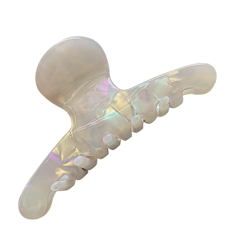 Korean shell-patterned acetate hair clips for women's back of the head, small hair clips, simple hair accessories, elegant clips, ins headwear Item Picture