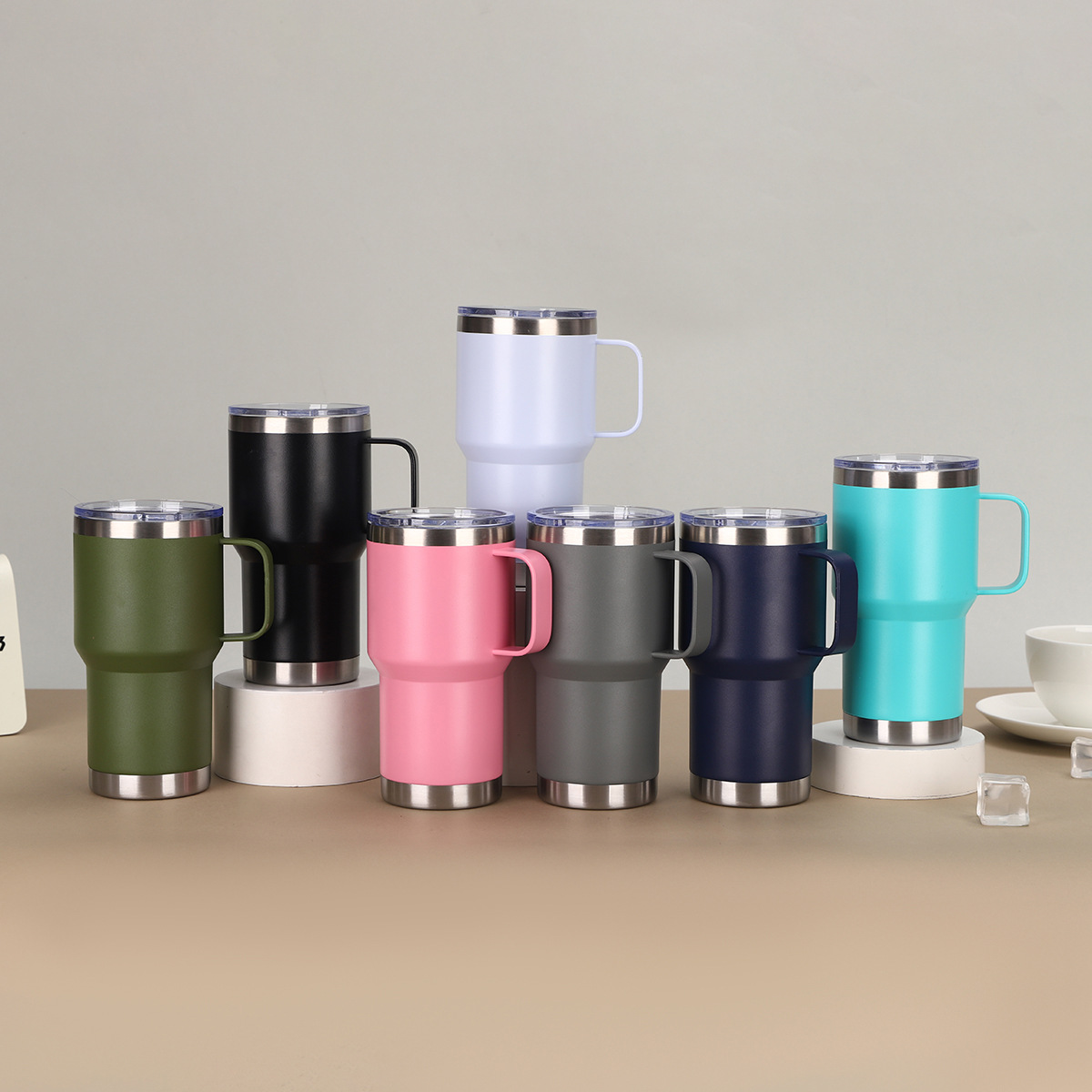 New 304 stainless steel insulated cup, 20oz car cup, ice king beer mug, multi-color car vacuum insulated cup details Picture