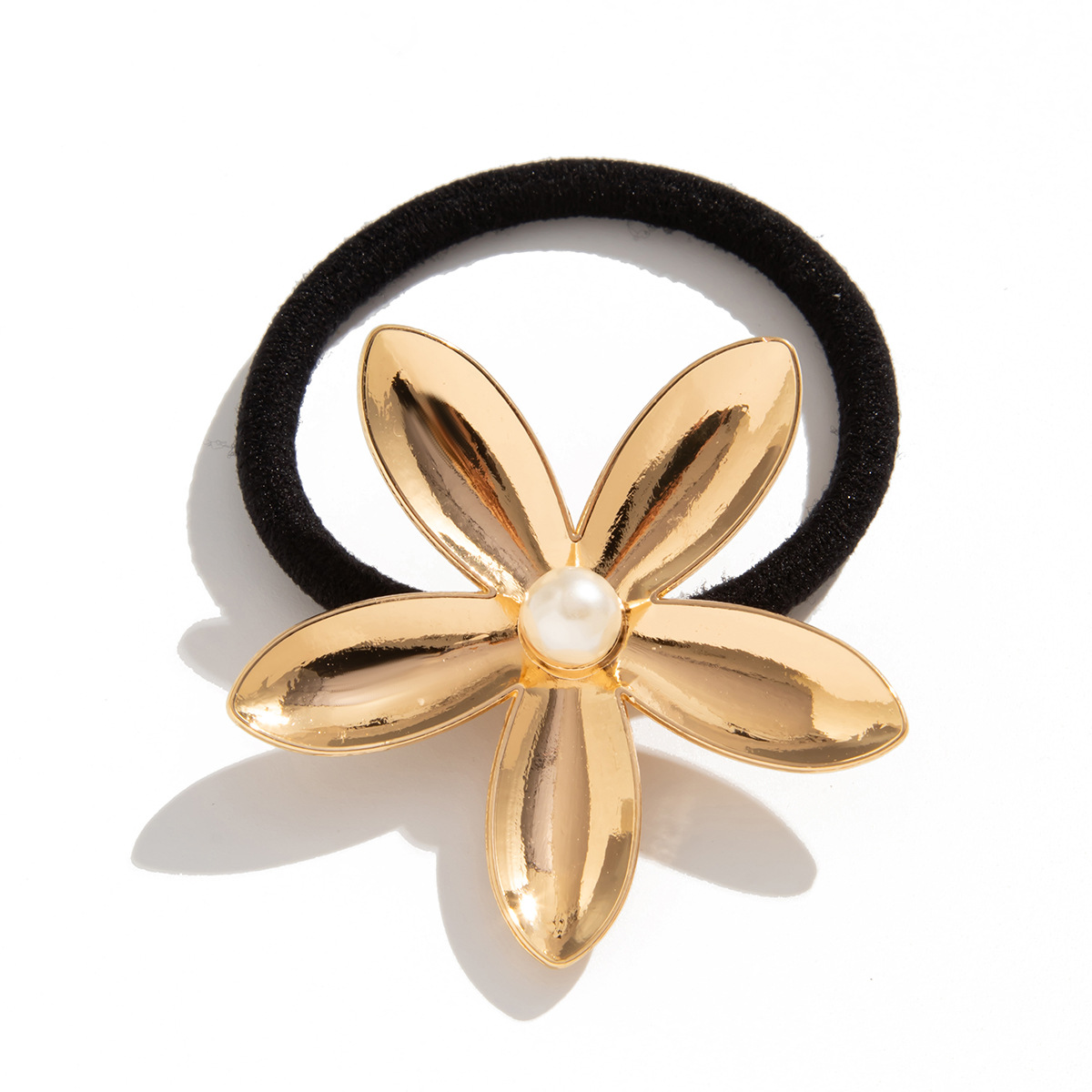 European and American cross-border jewelry, high-end geometric ponytail hair accessory, new personalized hair band design sense, elegant hair accessory Item Picture