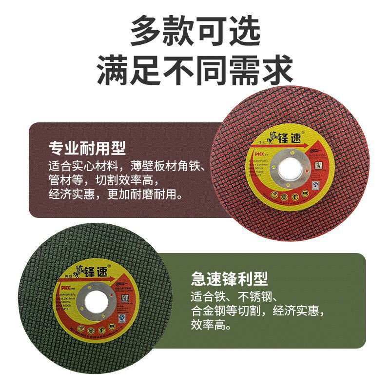 Double mesh 107 metal stainless steel cutting 100 Angle grinding discs, factory direct sales, cross-border free shipping Application Scenario