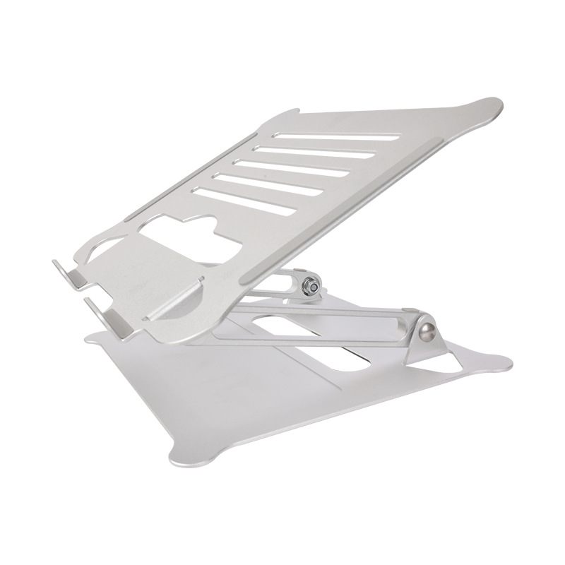 Cross-border new aluminum alloy computer stand factory wholesale in stock, height-adjustable desktop folding laptop stand Application Scenario
