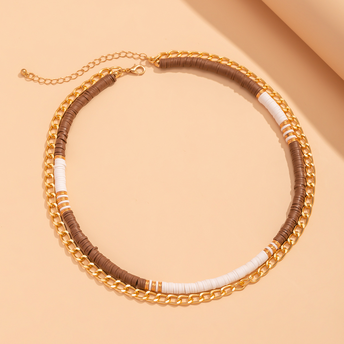 European and American cross-border accessories collarbone chain, simple ladies' vacation-style necklace, retro soft clay necklace necklace Application Scenario