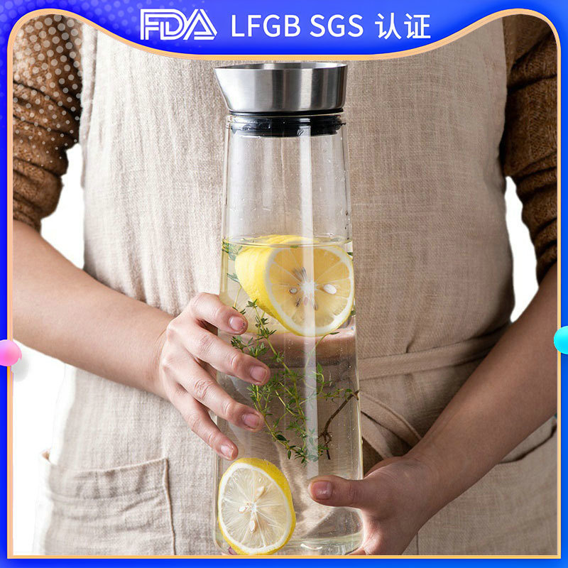 High borosilicate Danish kettle, household glass kettle, large-capacity boiling kettle, cooling kettle set, tea kettle, juice tying kettle full figure