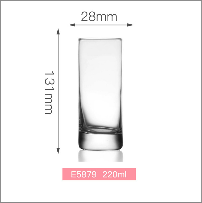 Le Meiya transparent glass water glass, beverage glass, whisky beer glass, heat-resistant Islang straight glass set Application Scenario
