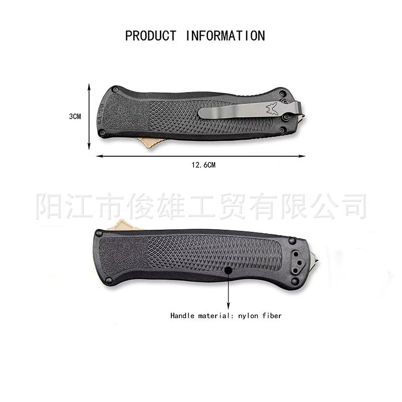 Butterfly OTF knife, a portable outdoor tactical equipment accessory with a fiberglass and nylon handle, is selling well across the border Application Scenario