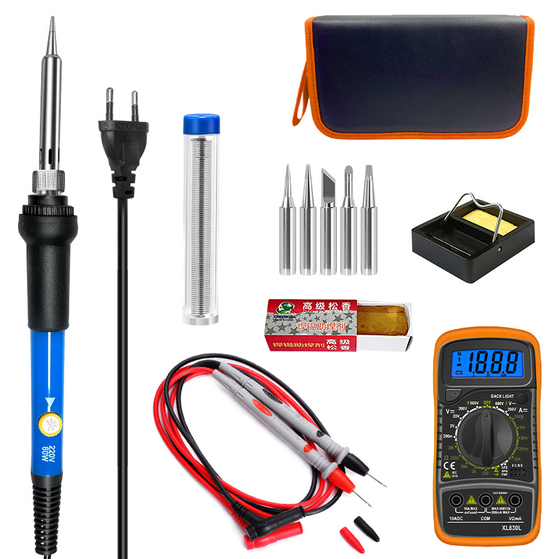 60W internal heating tool kit set, constant temperature adjustable soldering iron set, cross-border supply, household soldering iron wholesale undefined