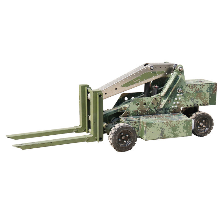 Small tank off-road forklift portable 600KG electric forklift tank small hydraulic lifting loading and unloading vehicle Item Picture