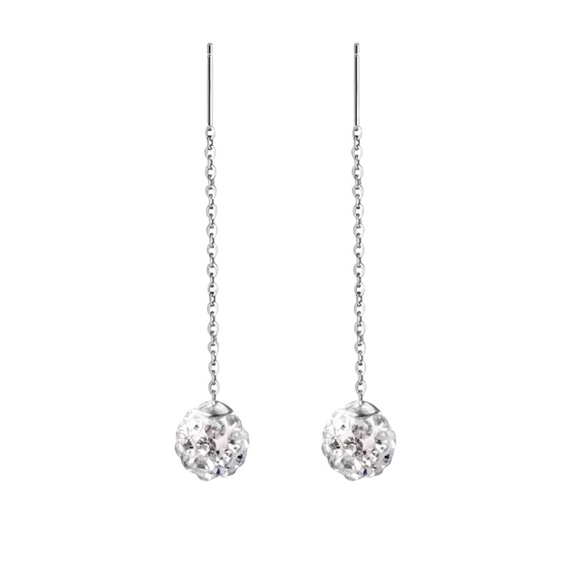 The "Full Sky Star" planet ear line is a niche design with a simple and versatile style. It is the same as the trendy fringed stud earrings Item Picture