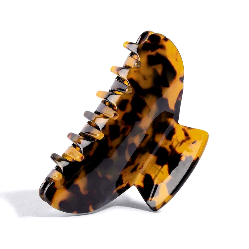 European and American hair accessories, female export hair clips, black and white checkered top clips, large acetate Amazon grabbers, back of the head hair grabbers Item Picture