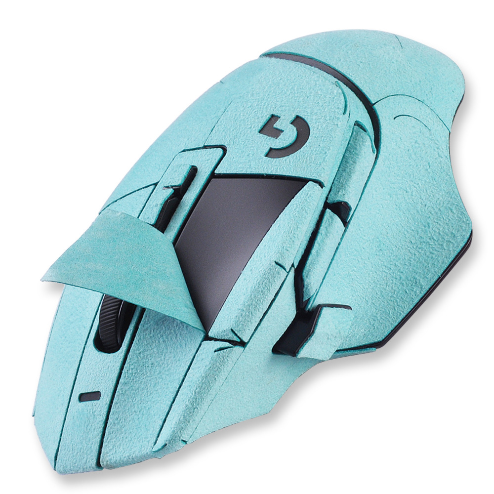 Suitable for G502XPLUSLIGHTSPEED mouse, with a suede leather feel, full coverage, anti-slip and sweat-absorbing film in pink Application Scenario